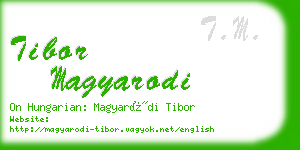 tibor magyarodi business card